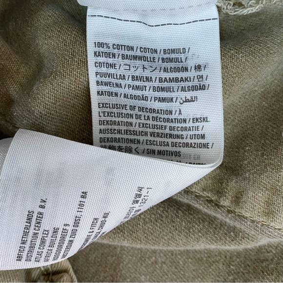 Hollister Shorts Mens Size 30 Khaki Cargo Button Fly Chino Flat - Picture 5 of 6